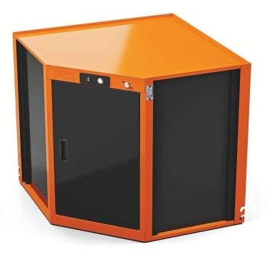 Imagem de Módulo Smart System Bancada Canto 1 Porta Tramontina Pro Laranja Orgnizador Ferramentas Armários Tramontina