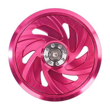 Imagem de FJMQHU Protetor de ventoinha para motocicleta, acessório para proteção da entrada de ar do motor, Rosa Vermelha