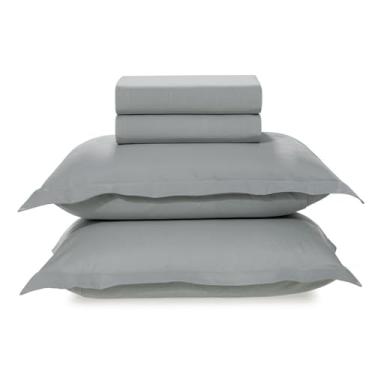 Imagem de Jogo Lençol Queen Karsten 200 Fios 100% Algodão (Tom Mineral)