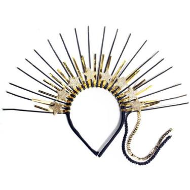 Imagem de Tiara Estrelas Preta e Dourado - Abrakadabra, Unica, U
