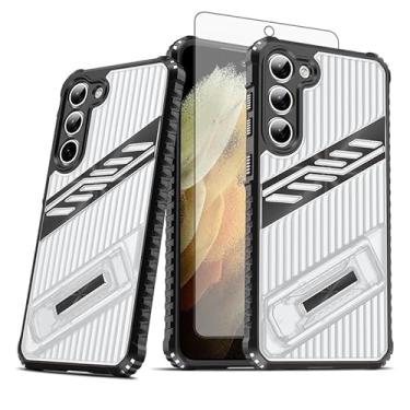 Imagem de Asuwish Capa de celular para Samsung Galaxy S23 Plus S23+ 5G com protetor de tela de vidro temperado e suporte rígido à prova de choque acessórios S23plus 23S + S 23 23+ SM-S916U 16.8 cm feminino