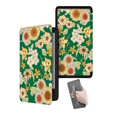 Imagem de Akacy Novo padrão pintado com alça capa para Kindle paperwhite 15.2 cm 10th Case, leve e segura para água, capa protetora dobrável geração 2018 versão (20)
