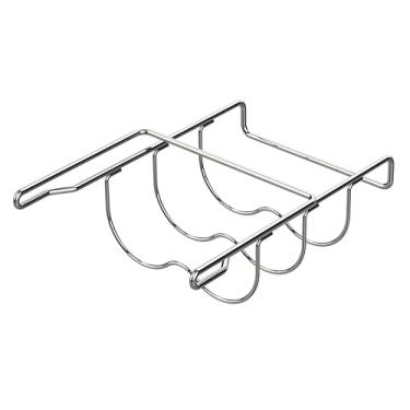 Imagem de ALANO Rack de vinho - Rack de garrafa de geladeira comporta 2 garrafas do seu suporte universal de garrafa de vinho ou bebida favorito que serve na maioria das geladeiras para prateleiras de 10 mm em