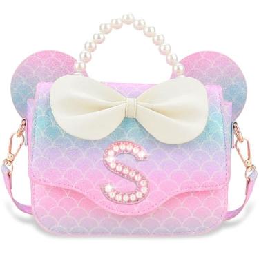 Imagem de Luchike Presentes de aniversário para meninas – Bolsa tiracolo infantil para princesas, presentes de Natal, Sereia-y