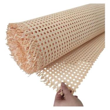 Imagem de Palha Indiana Sintética Sextavada Rattan Preta Branca 2Mtx50 - Decoral