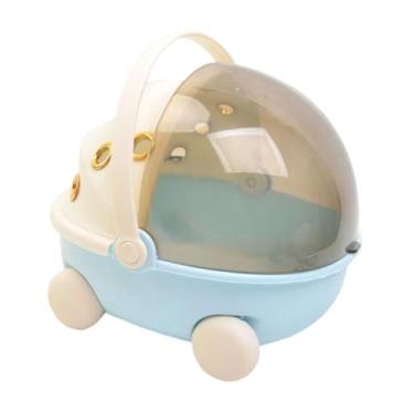 Imagem de Generic Gaiola portátil para pássaros com aquecedor, aquecimento USB, ideal para transportar pássaros pequenos, como papagaios, periquitos e agapornis, Azul
