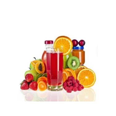 Imagem de Papel De Parede Suco Frutas Laranja Morango 3D Al62 - Você Decora