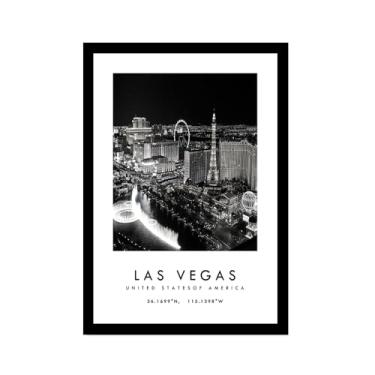 Imagem de Pôster de cidade preto e branco - impressão de viagem Roma Las Vegas Veneza Paris Sydney Amsterdam Amalfi Sanfrancisco Pintura em tela impressões de paisagem da cidade do mundo imagens de parede