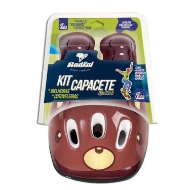 Imagem de Kit Capacete Ajustável Ursinho