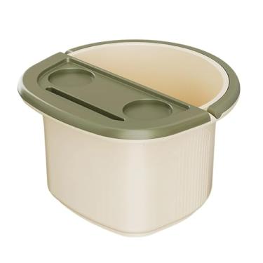 Imagem de harayaa Banheira de Imersão para os Pés SPA Multifuncional, Confortável, Ideal para Banho de Pés, Bacia para Sala de Estar e Banheiro - Presente Perfeito, Bege