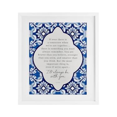 Imagem de Stupell Industries Always Be With You Inspiration Impressão emoldurada branca sob vidro, design por Lettered and Lined, 16 x 13