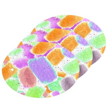 Imagem de Wassud Pincéis de aquarela esponja de polpa de madeira para pratos, pacote com 3 esponjas de cozinha para limpeza, esfregão resistente para panelas antiaderentes, esponjas de lavar louça para pia