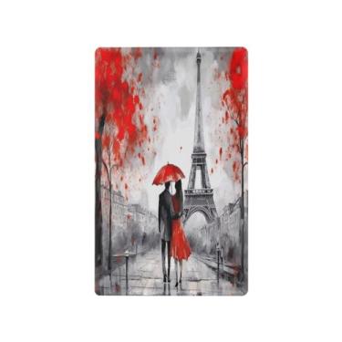 Imagem de Wassud Placa de cobertura para interruptor de luz, 1 capa de tomada em branco, placa de parede, torre eiffel, decoração de casa, sala de estar, quarto, decoração