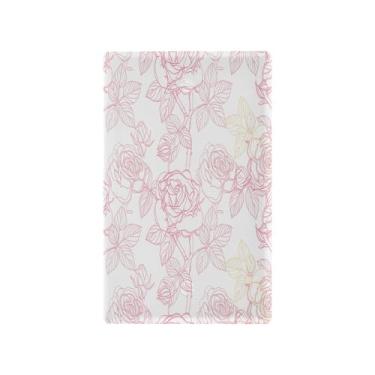 Imagem de Wassud Placa de cobertura para interruptor de luz elegante rosa decorativa capa de tomada placa de parede para tomadas elétricas em branco 4,53 x 2,76 polegadas