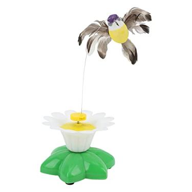 Imagem de GLOGLOW Brinquedo Elétrico de Gato Pássaro Voador, Som Vibrante Realista, Jogo Interativo Com Penas Rotativas para Gatinhos e Pequenos Animais de Estimação Em Casa