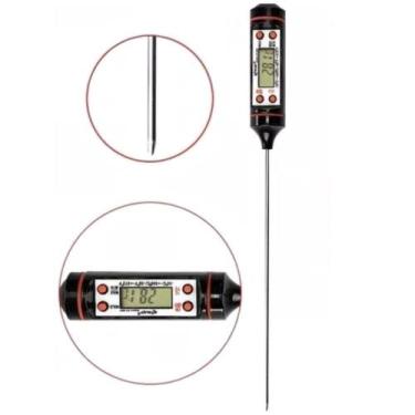 Imagem de Termômetro Culinário Digital Espeto Alimento Cozinha Tp101 - Guinafer