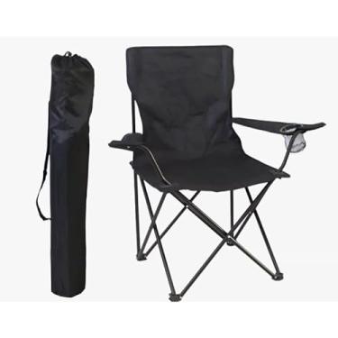 Imagem de Cadeira De Praia DobráVel — ConstruçãO Robusta, Ideal Para Pesca E Acampamento(Preto)