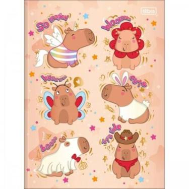 Imagem de Caderno Brochurao Grande Capyclub 80fls Capas Sortidas - Tilibra