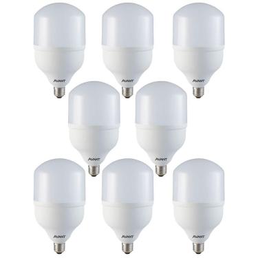 Imagem de Kit 8 Lâmpadas LED Bulbo Avant Branco HP 50W Bivolt Base E27 6500K MK4000G - CÓD 289301373