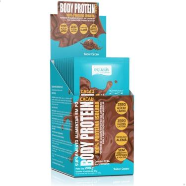 Imagem de Body Protein 100% Isolado Caixa 10 Sachês 20g Equaliv-Unissex