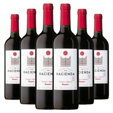 Imagem de Kit Caixa Fechada 6 Garrafas La Hacienda Sweet Tannat Merlot