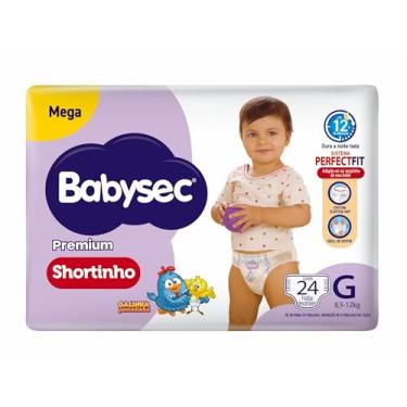 Imagem de Melhoramentos - Fralda Babysec Premium Shortinho Mega Galinha Pintadinha Gramas C/28