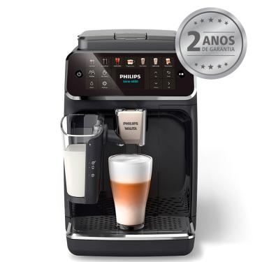 Imagem de Cafeteira Espresso Superautomática LatteGo Série 4400 Philips Walita Preta com 12 Tipos de Bebidas - EP4441