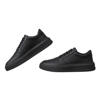 Imagem de Tênis Confortável com Sola Alta Visual Minimalista Moderno e Macio para Dia a Dia Trabalho Evento Uso Diário (Preto, BR, Adulto, Numérico, 44)