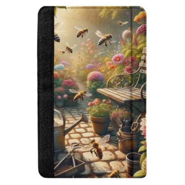 Imagem de TSENQUE Capas para cinto de segurança Garden Retro Bees Capas de cinto de segurança para alça de ombro capa de cinto de segurança automotiva