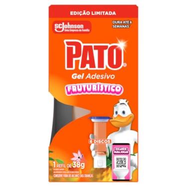 Imagem de Pato Desodorizador Sanitário Gel Adesivo, Fruturístico, Refil, 6 Discos