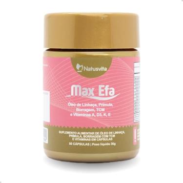 Imagem de Max Efa (Óleo de Linhaça, Prímula, Borragem com TCM e Vitaminas A, D3, K e E). Suplemento Menopausa/TPM 60 cápsulas