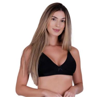 Imagem de Sutia sem Bojo com Detalhe em Renda Adulto Alça Reforçada Marlene, M, 