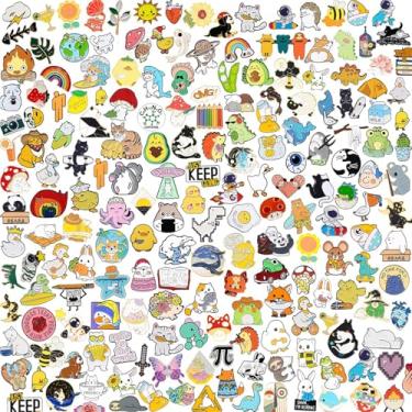 Imagem de Conjunto de broche de esmalte misto 20/30/50/80, emblemas de lapela, conjuntos de alfinetes de esmalte de planta de desenho animado, joias de botões engraçados para mochila, panos, chapéus, decoração