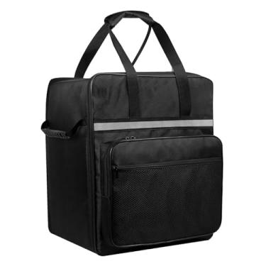 Imagem de Yosoo Estojo para Sorveteira, Saco de Armazenamento de Tecido Oxford à Prova de água Com Bolsos Extras para Cabo de Alimentação e Remo, Saco de Transporte à Prova de Poeira para (BLACK)