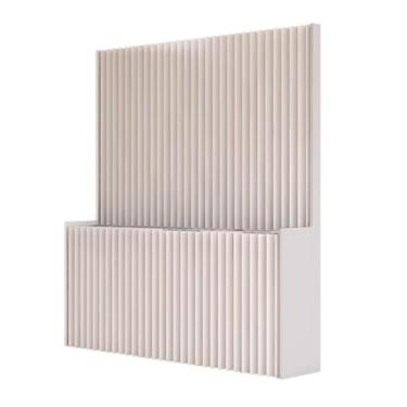 Imagem de Room divider Divisor de sala com armazenamento de prateleiras, painel de parede divisória temporária com tela de papel dobrável escalável(3X2M/9.8X6.5FT)