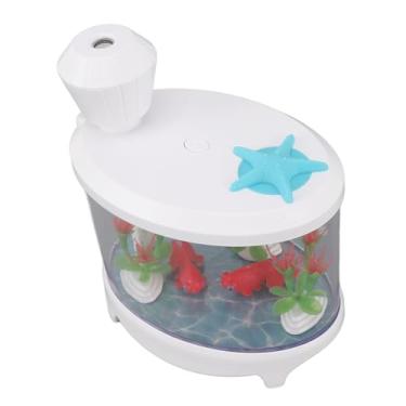 Imagem de GLOGLOW Eletrodomésticos Com Tecnologia de Ultra-som, Mini Umidificador de Mesa de Aromaterapia de 460ML para Carro, Escritório, Quarto, Umidificador Micro Paisagístico Alimentado por USB Nan (Branco)