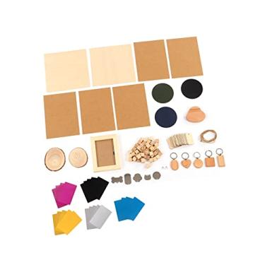 Imagem de Naroote Kit de Material a Conjunto de Fabricação de Madeira de Pinho de Aço Inoxidável Durável para Proprietários de Máquinas de Gravação CNC, Artesãos, 11 Tipos de Material para Marcenaria