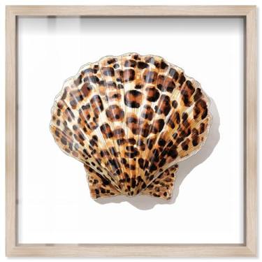 Imagem de Arte de parede glamorosa Wild Crest I Shadowbox por Notoriart, moldura loira, 63 x 63 cm