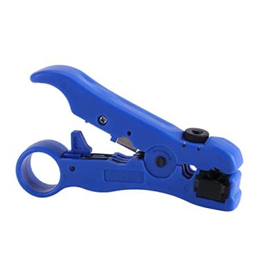 Imagem de GLOGLOW Outros Armazenamentos e Acessórios de Cozinha Cortador e Descascador, Ferramenta Multifuncional para RG59 RG6 RG7 RG11, Leve, Azul, ABS e Cabo Coaxial Rotativo de Metal Nan