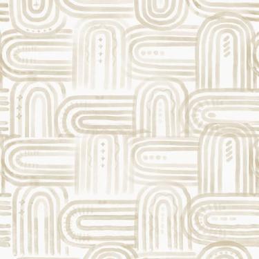 Imagem de XiaoDeYouth Papel de parede Boho Peel and Stick bege claro e branco papel de parede geométrico 43,9 cm x 508 cm papel de parede removível de vinil autoadesivo para armários quarto