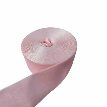 Imagem de FAYADA Fita de veludo rosa de 3,8 cm para decoração de guirlanda de Natal, ornamentos artesanais, embrulho de presente e fabricação de laços (rosa, 3,8 cm a 5 jardas)