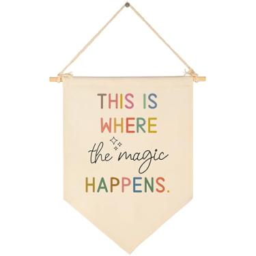 Imagem de Quarto de berçário acima do berço decoração de parede de porta de sala de jogos presente para crianças, meninas, meninos, adolescentes, crianças, bebês, chuveiro, aniversário, faixa de tela, estampas