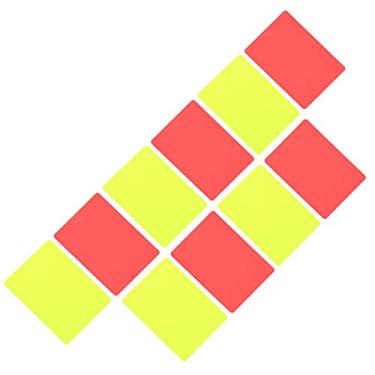Imagem de Cryfokt 5 Conjuntos de Cartões de árbitro de Futebol Esportivo, Vermelho e Amarelo, Atraentes, Cartões de Aviso e Ejeção de Futebol para Jogos Escolares, 4,3 X 3,1 pol.