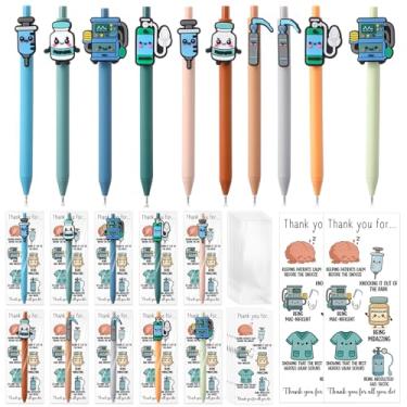 Imagem de Yexiya Conjunto de 20 presentes de agradecimento de anestesistas em massa CRNA ideias de presentes de semana caneta esferográfica retrátil com placa de laringoscópio Propofol Vale-presente de
