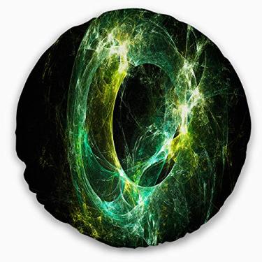 Imagem de Sala de estar Redonda, Sala de estar, Sofá, Almofada de alta qualidade + Capa de almofada impressa nos dois lados 40 cm da Designart