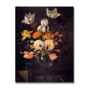 Imagem de NHLDZYH Tela decorativa cozinha, arte vintage especiarias coloridas, arte de parede quadros para sala de estar quarto cozinha. B73. 40 x 50 cm apenas tela