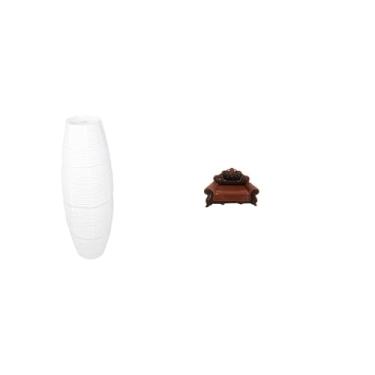 Imagem de Whtkoph Luminária de Chão Simples com Cúpula em Miniatura, Gaiola Protetora para Lâmpada, Modelo Cadeira, Acessório DIY, Mobília para Quarto, Casa