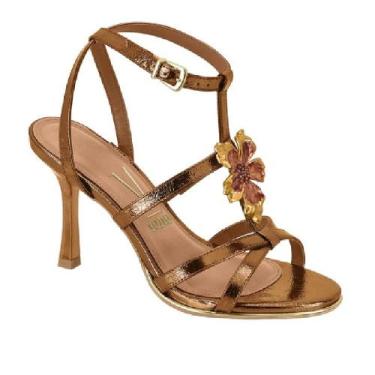 Imagem de Sandalia vizzano salto fino ref 6552.305.30591 feminino, 37, Bronze