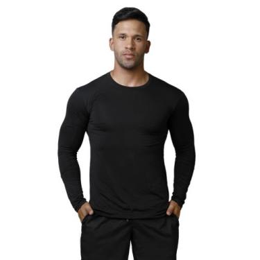 Imagem de Camiseta termica segunda pele com proteção uv50 - Trifil, Azul marinho