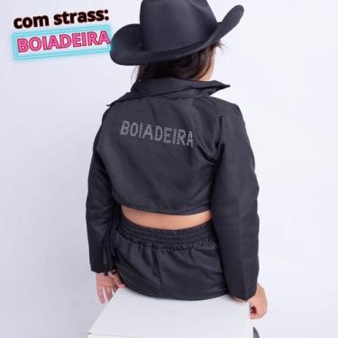 Imagem de Conjunto Boiadeira Ana Castela Infantil Country com franja tamanho 4 a